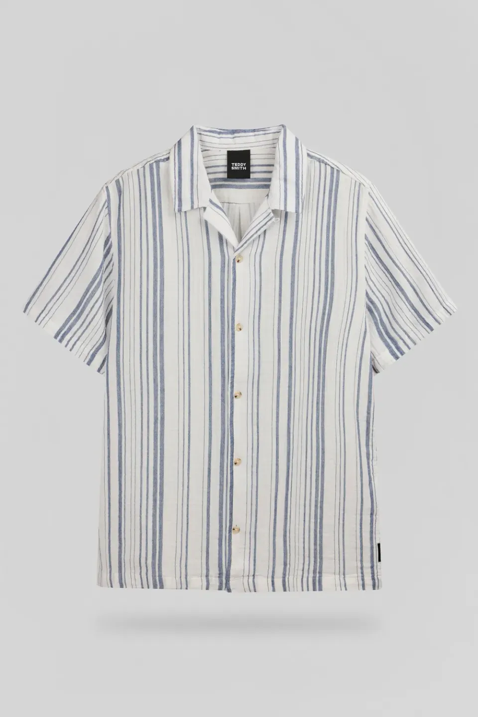Teddy Smith C-Celestio MC camicia uomo indigo righe