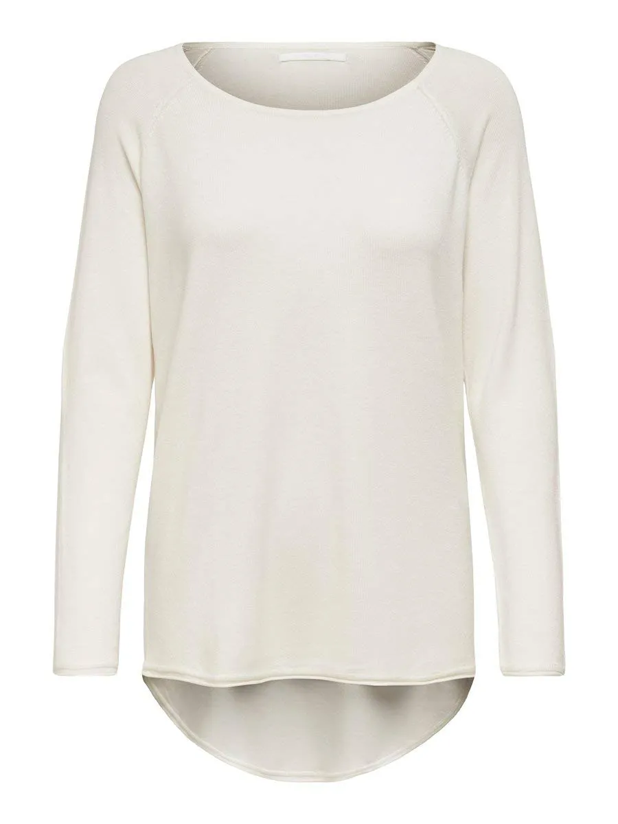Only Onlmila maglione donna nero girocollo maglia