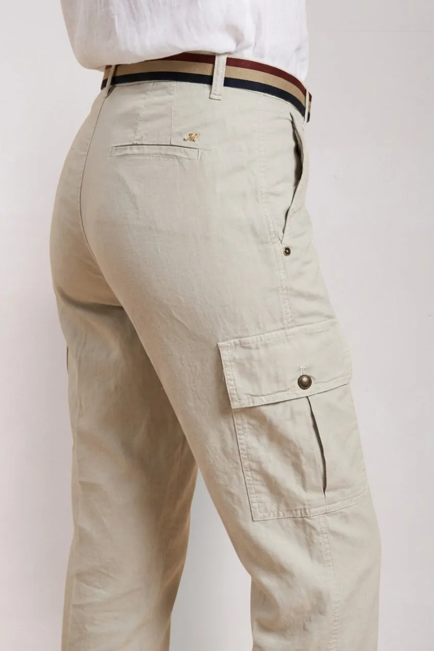 Mason's Marlene Cargo pantalone celeste carrot