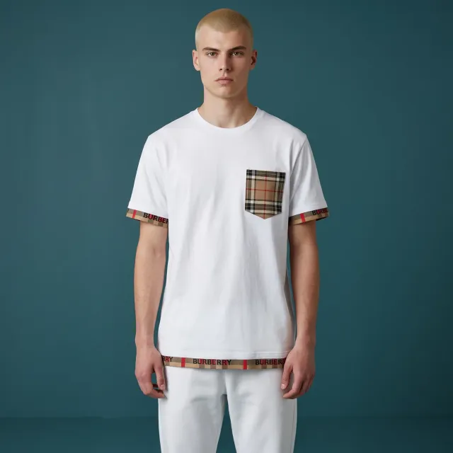 Never Say Never t-shirt personalizzata tessuto Burberry