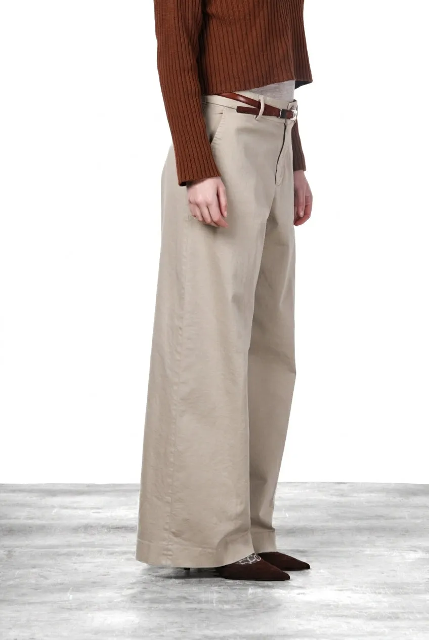 Mason's New York Wide chino donna ghiaccio wide leg