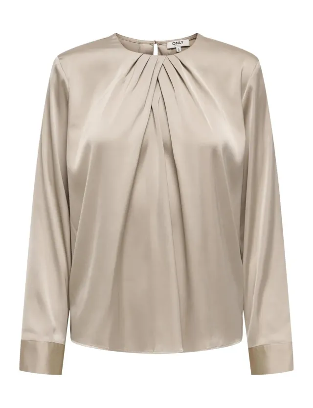 ONLY Onlcamille top satin dettaglio nero