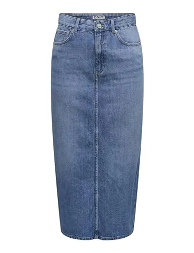 Only Onllumi gonna denim donna XL blu