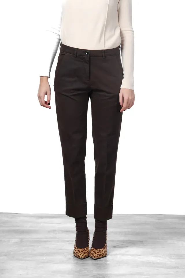 Mason's New York Carrot pantalone chino marrone raso