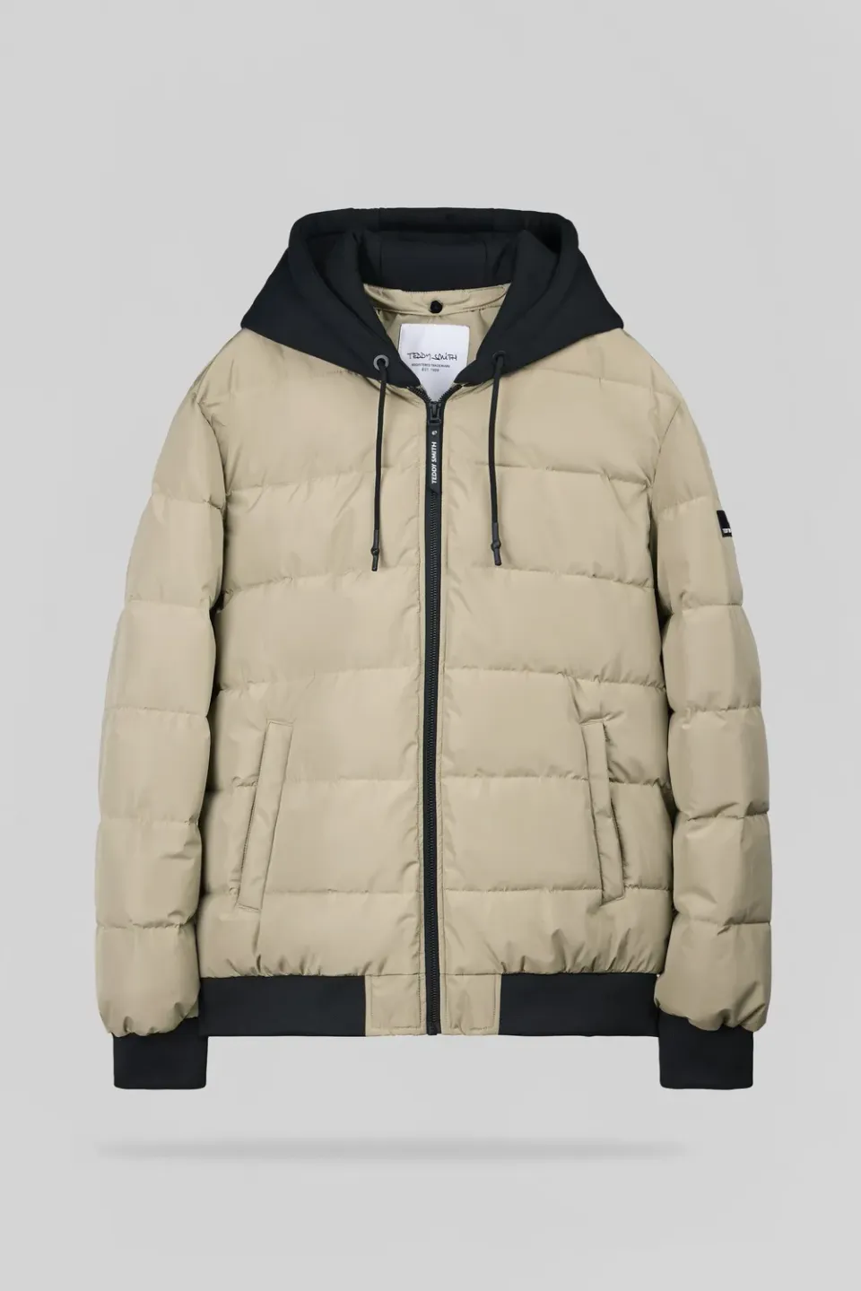 Teddy Smith B-East Piumino Uomo Wolf Beige Idrorepellente