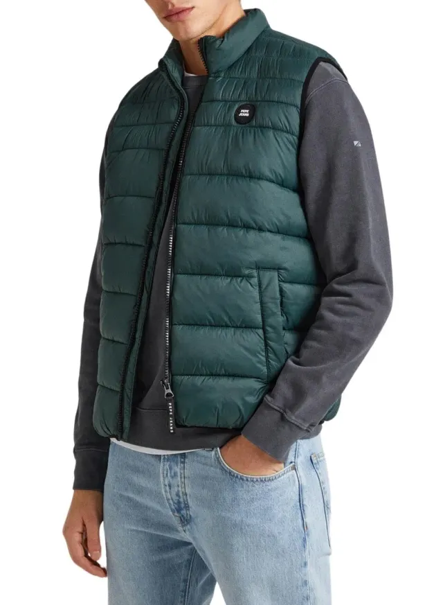 Pepe Jeans Balle Gilet Puffer Uomo Nero