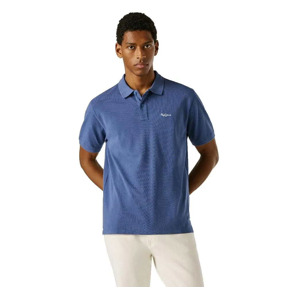 Pepe Jeans PM5400087 polo uomo piquet heavy wash