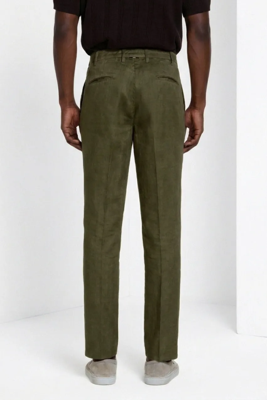 Mason’s New York Icon Flex chino lino verde bosco