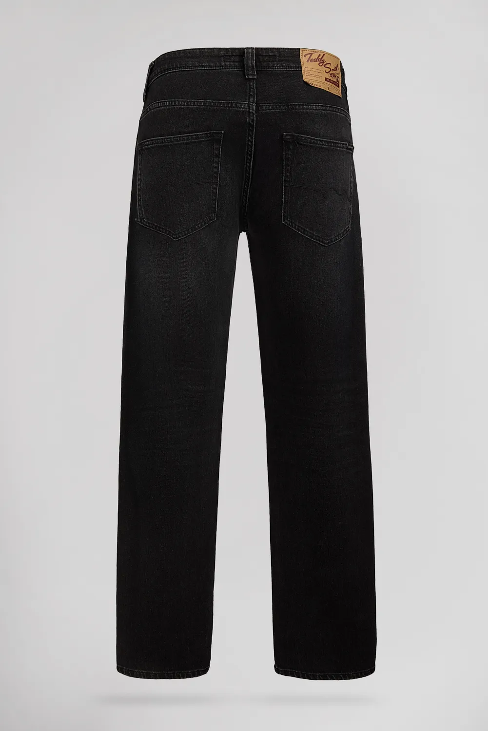 Teddy Smith Reg L32 Jeans Uomo Nero Used Regular