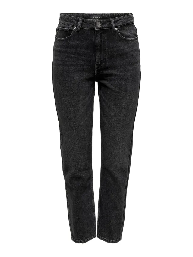 ONLY Onlmila jeans skinny vita alta caviglia grigio