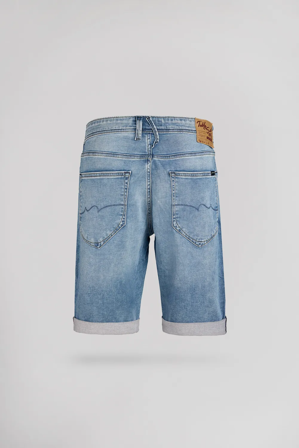 Teddy Smith Scotty 3 bermuda denim uomo indaco chiaro 5 tasche