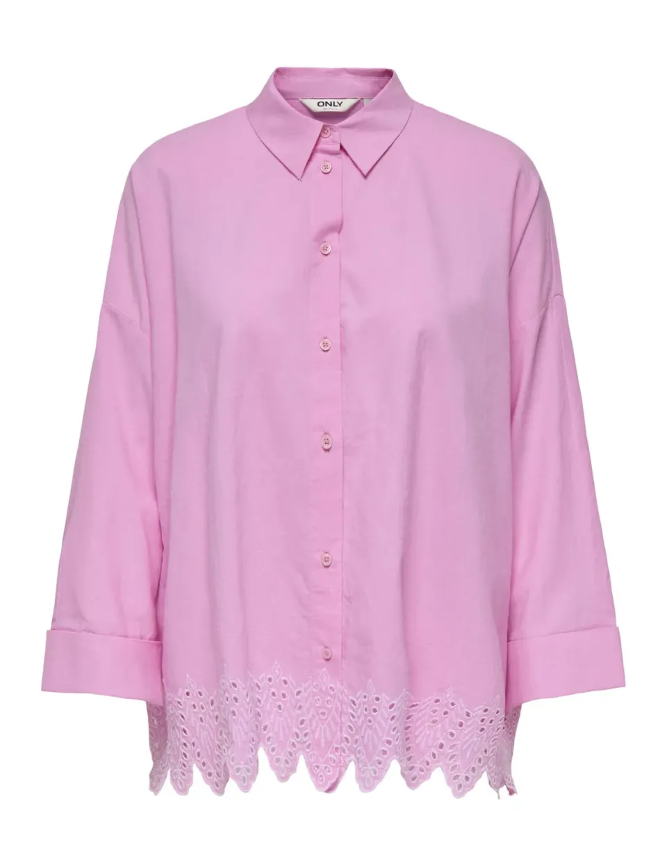 ONLY Onlgraces Tulum camicia ricamata maniche lunghe