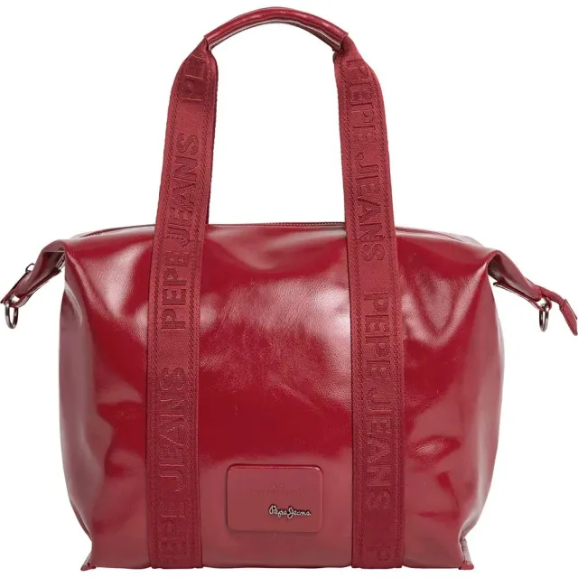 Pepe Jeans Chelsea Glossy borsa donna bowling nera lucida