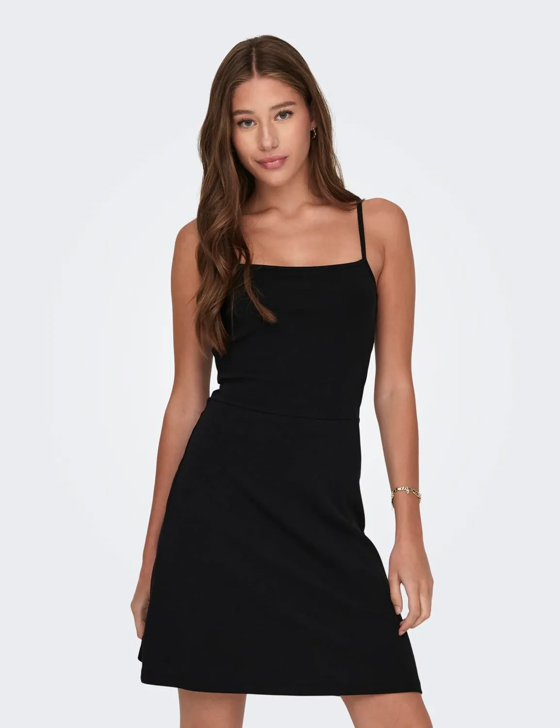 ONLY Onlkira Abito Donna L scollo quadrato jersey