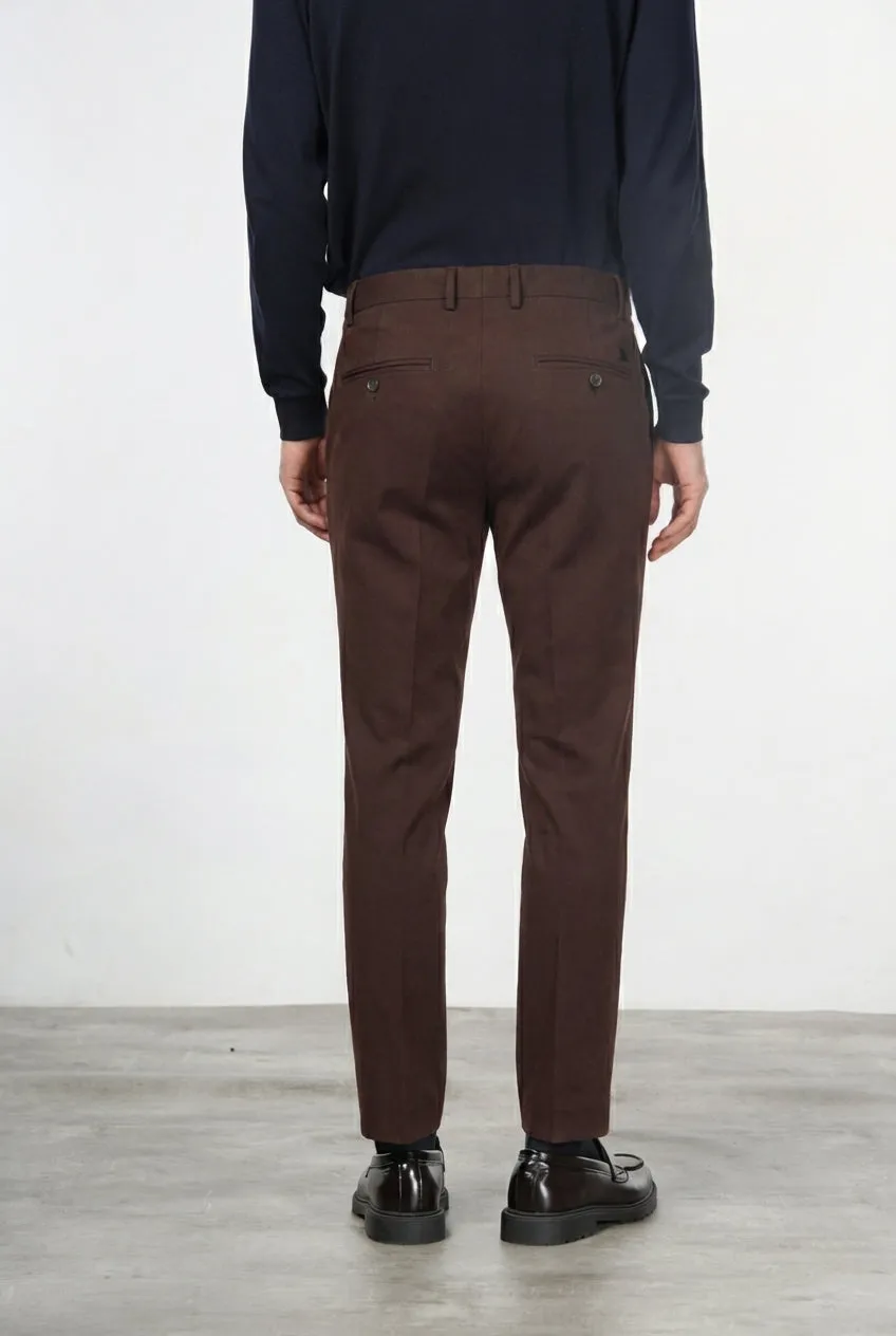 Mason's Milano chino uomo vinaccia extra slim stretch