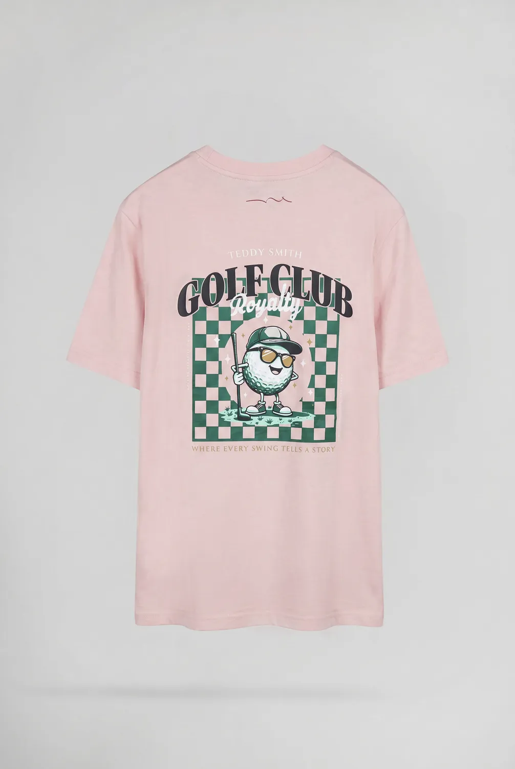 Teddy Smith T-Damien maglietta uomo rosa pastel ampia