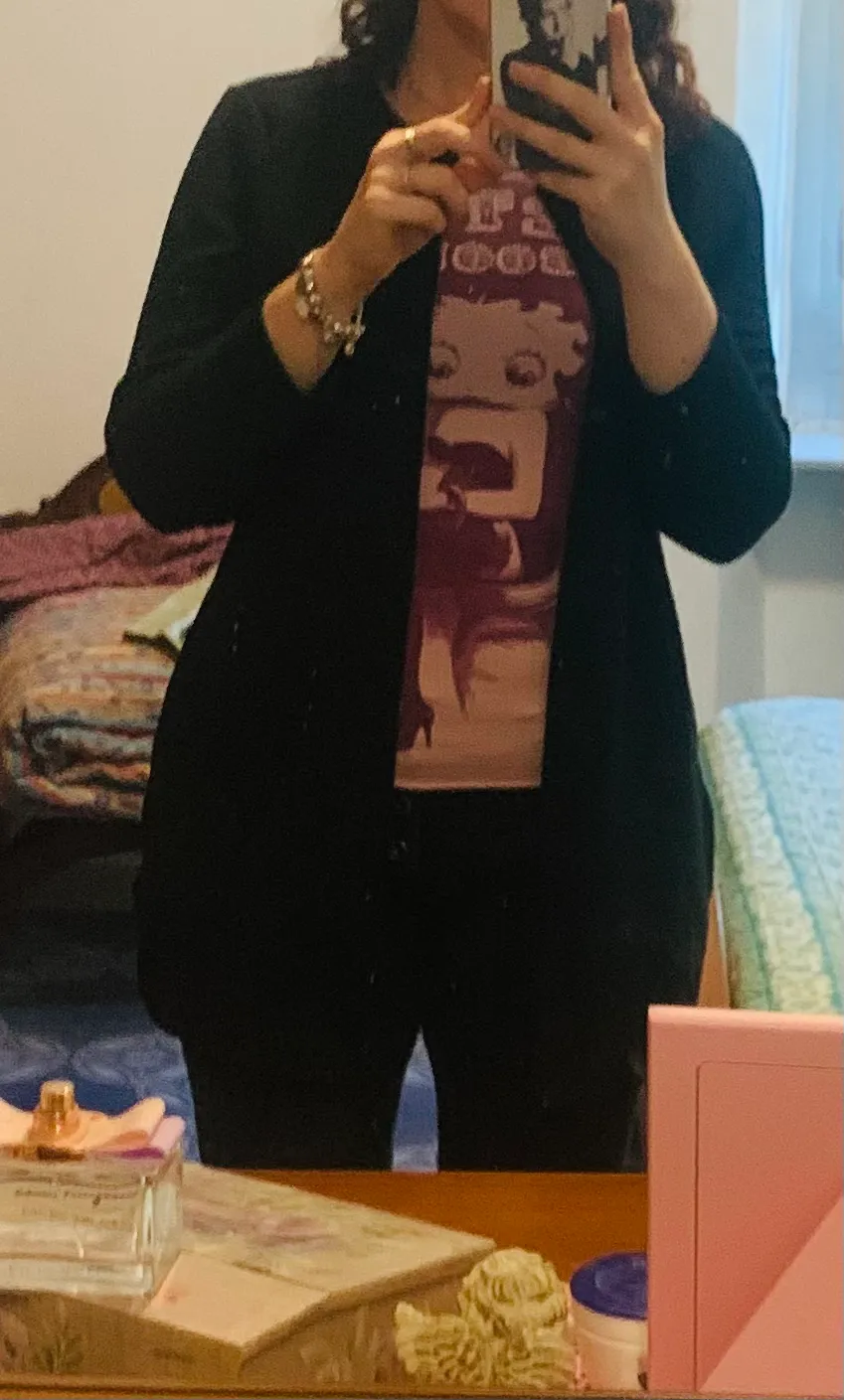 Only Cardigan Long Loose cardigan donna nero lungo