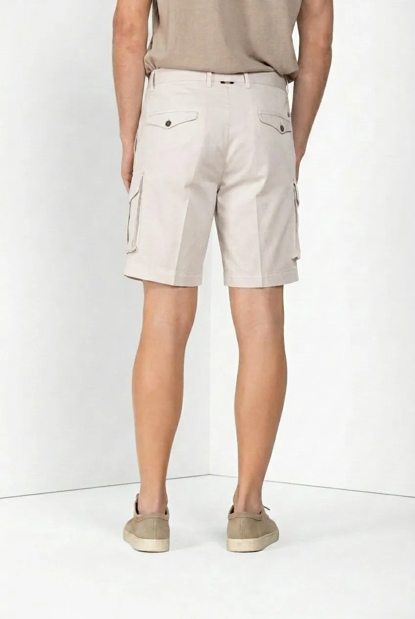 Mason’s Dallas Cargo Bermuda Uomo Bianco Gabardina