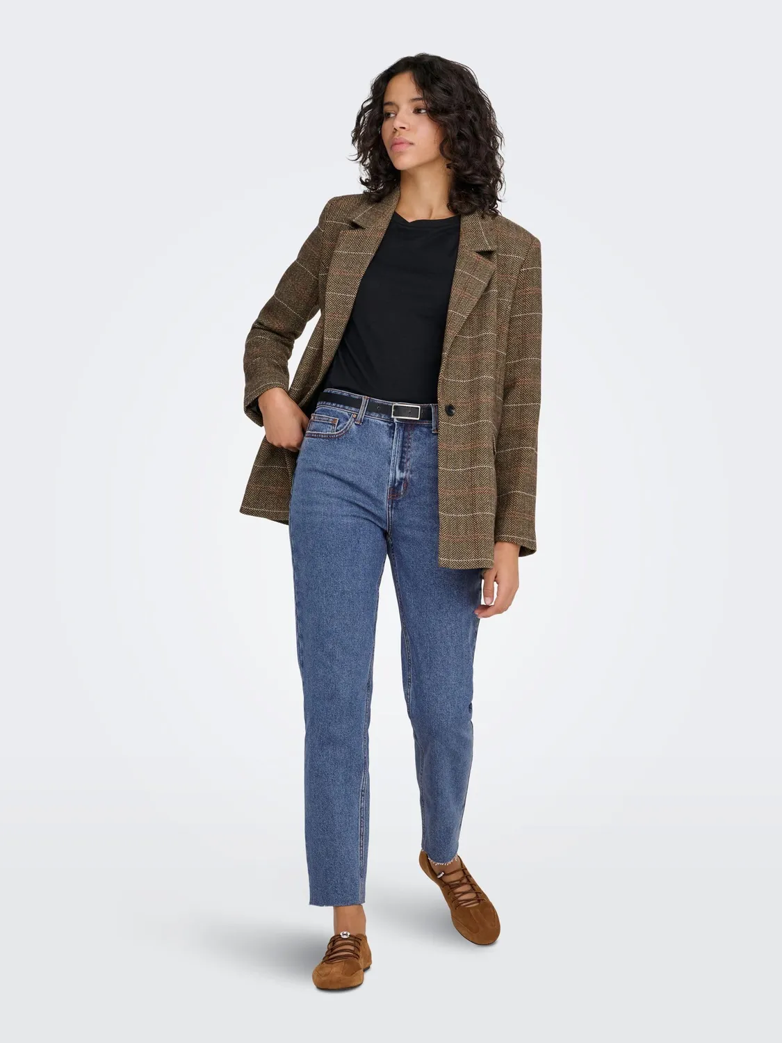 ONLY Onlemily HW Crop jeans donna 27W/30L vita alta
