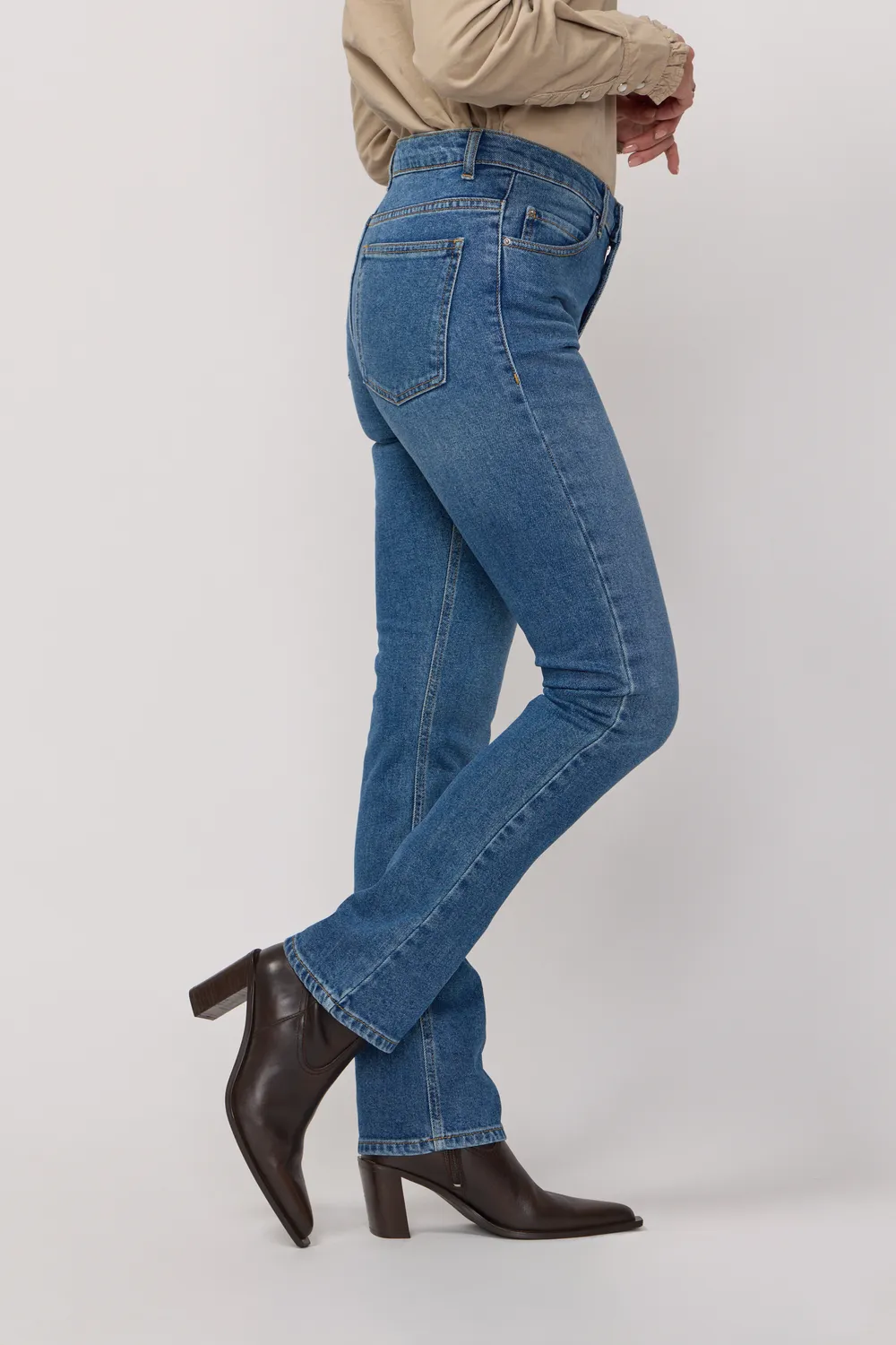 acquaverde Blair jeans blu vintage dritto