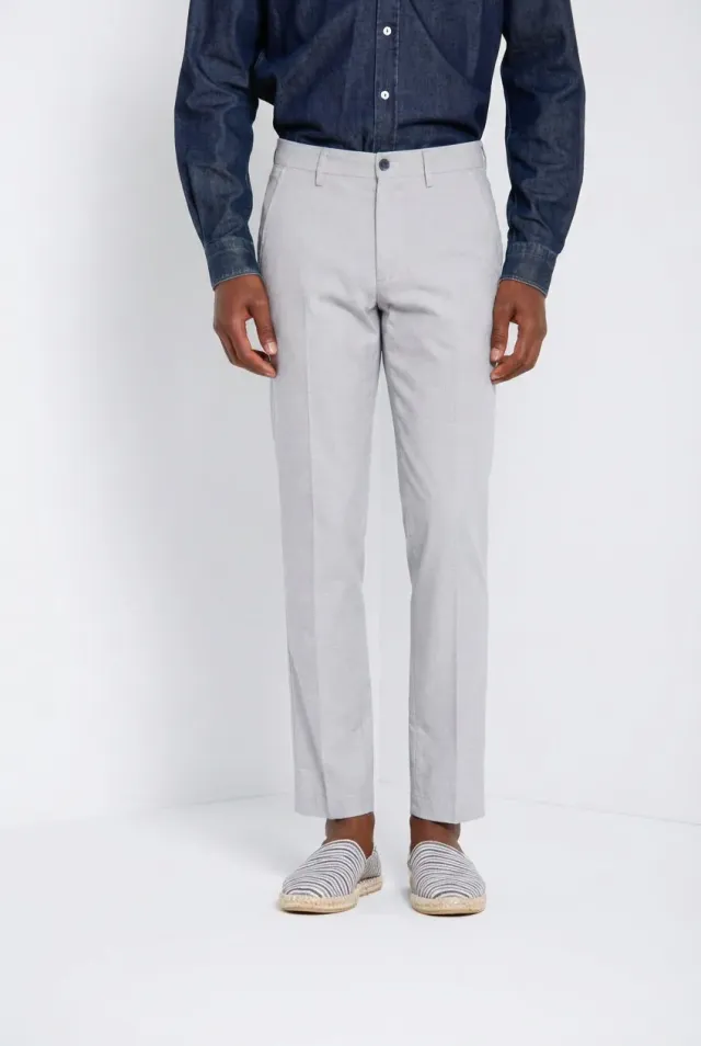 Mason's Torino pantalone chino bianco slim fit pied-de-poule