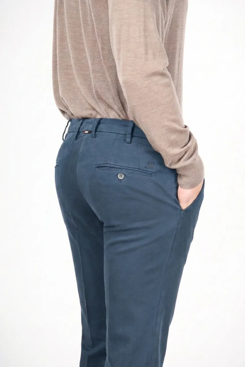 Mason's New York pantalone chino regular blu royal