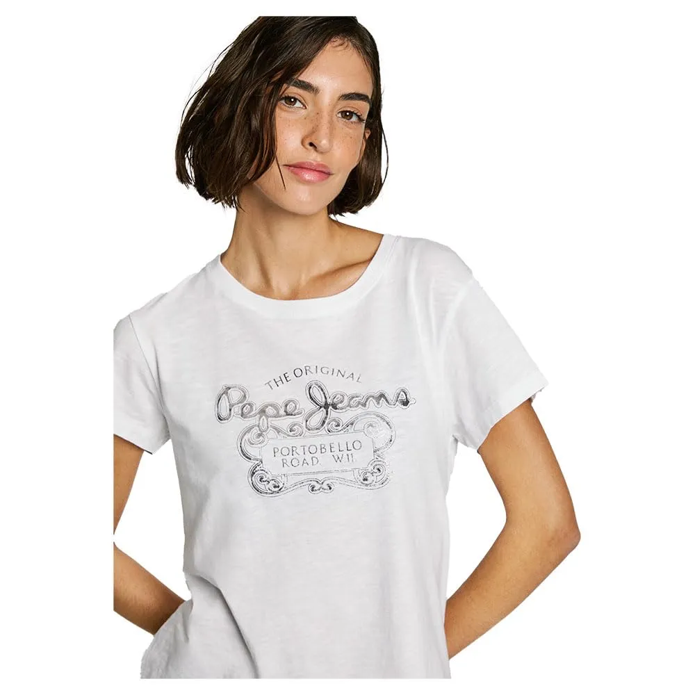 Pepe Jeans Rosabella t-shirt donna bianca M logo