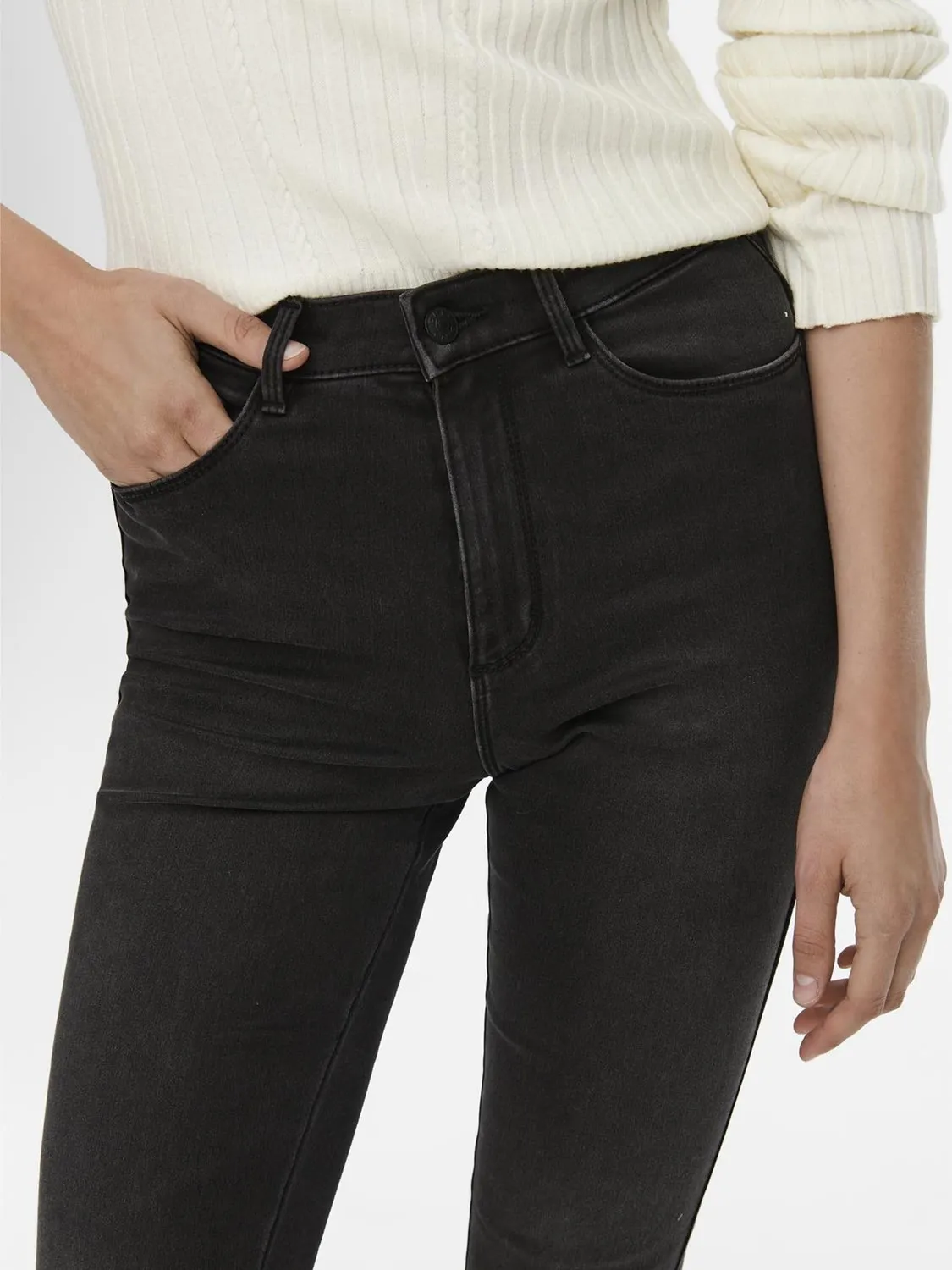Only Onlroyal Life jeans donna M/30L skinny vita alta