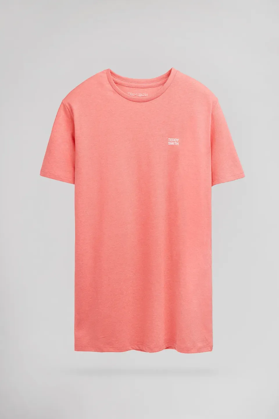 Teddy Smith The Tee t-shirt corallo chiné rilievo