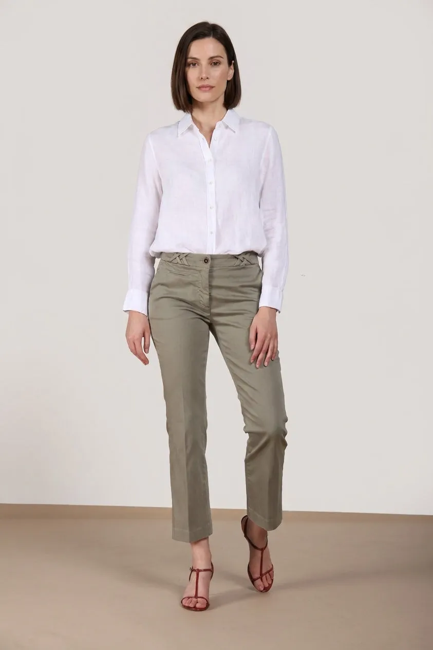 Mason's New York Trumpet chino donna salvia slim
