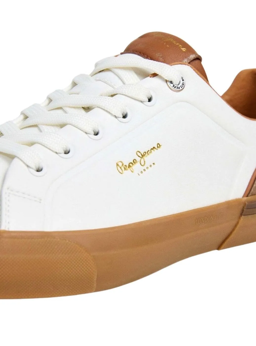 Pepe Jeans Kenton Once M sneakers ivory white 43 EU vulcanizzate