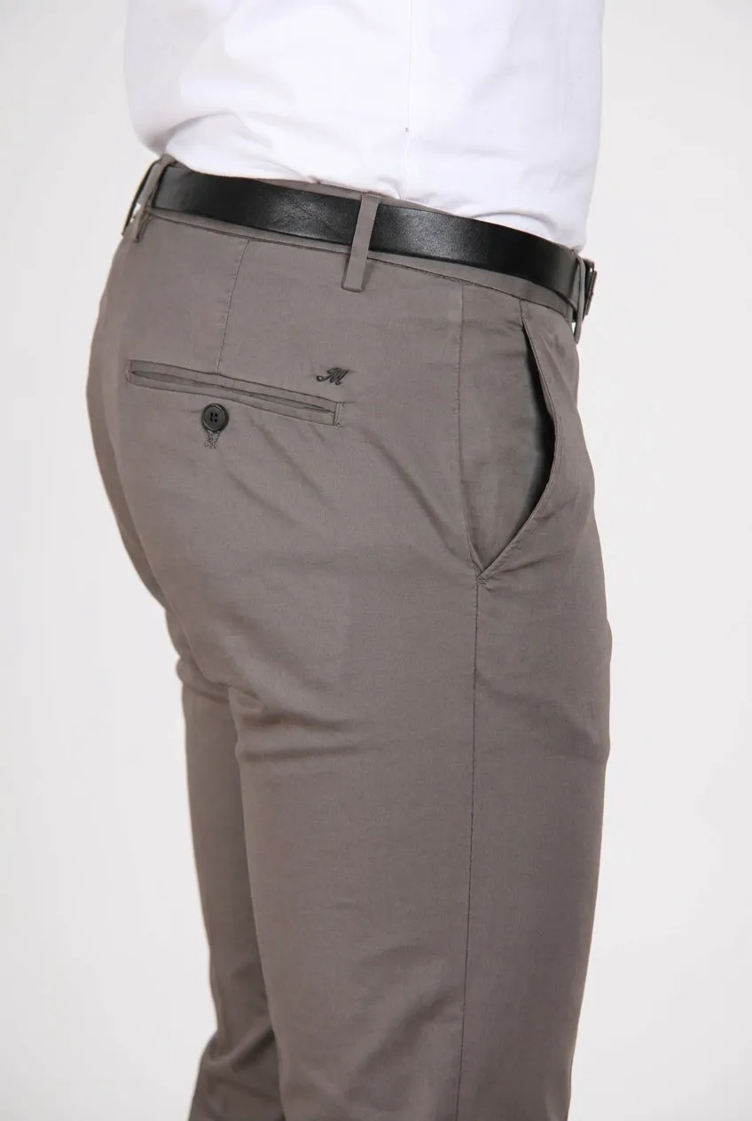 Mason's Torino Travel Chino Uomo Slim Grigio Scuro Stretch