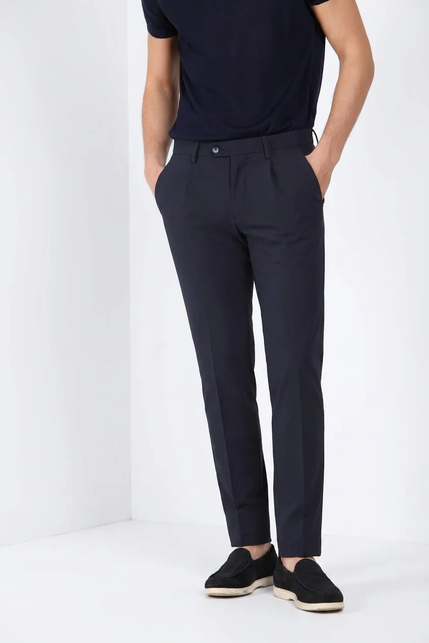 Mason's Torino 1 Pinces Dynamic chino jogger uomo blu navy