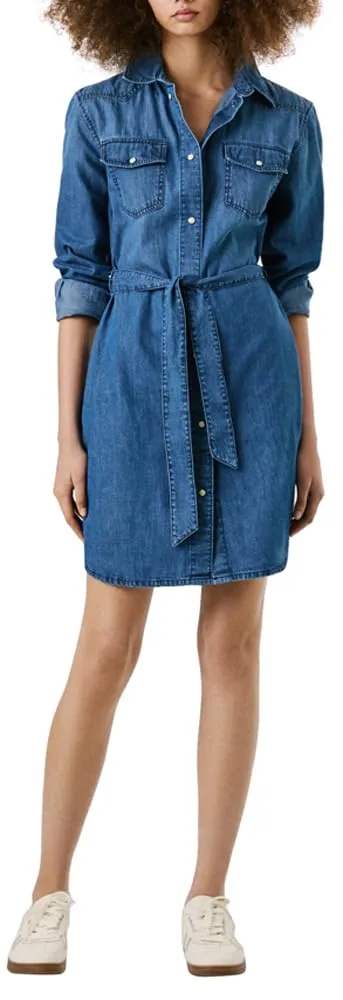 Pepe Jeans Victoria vestito donna denim L bottoni