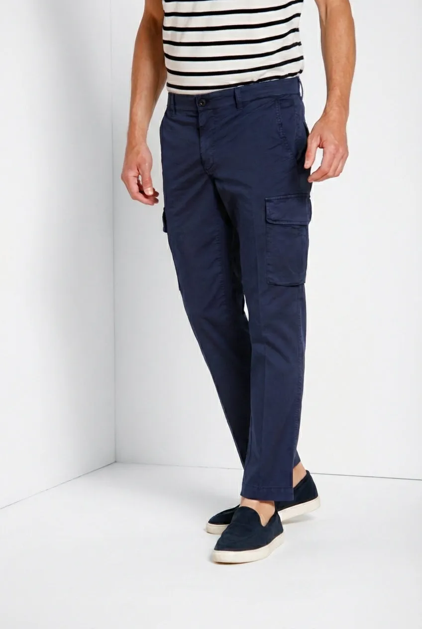 Mason's Chile Regular cargo uomo blu navy stretch