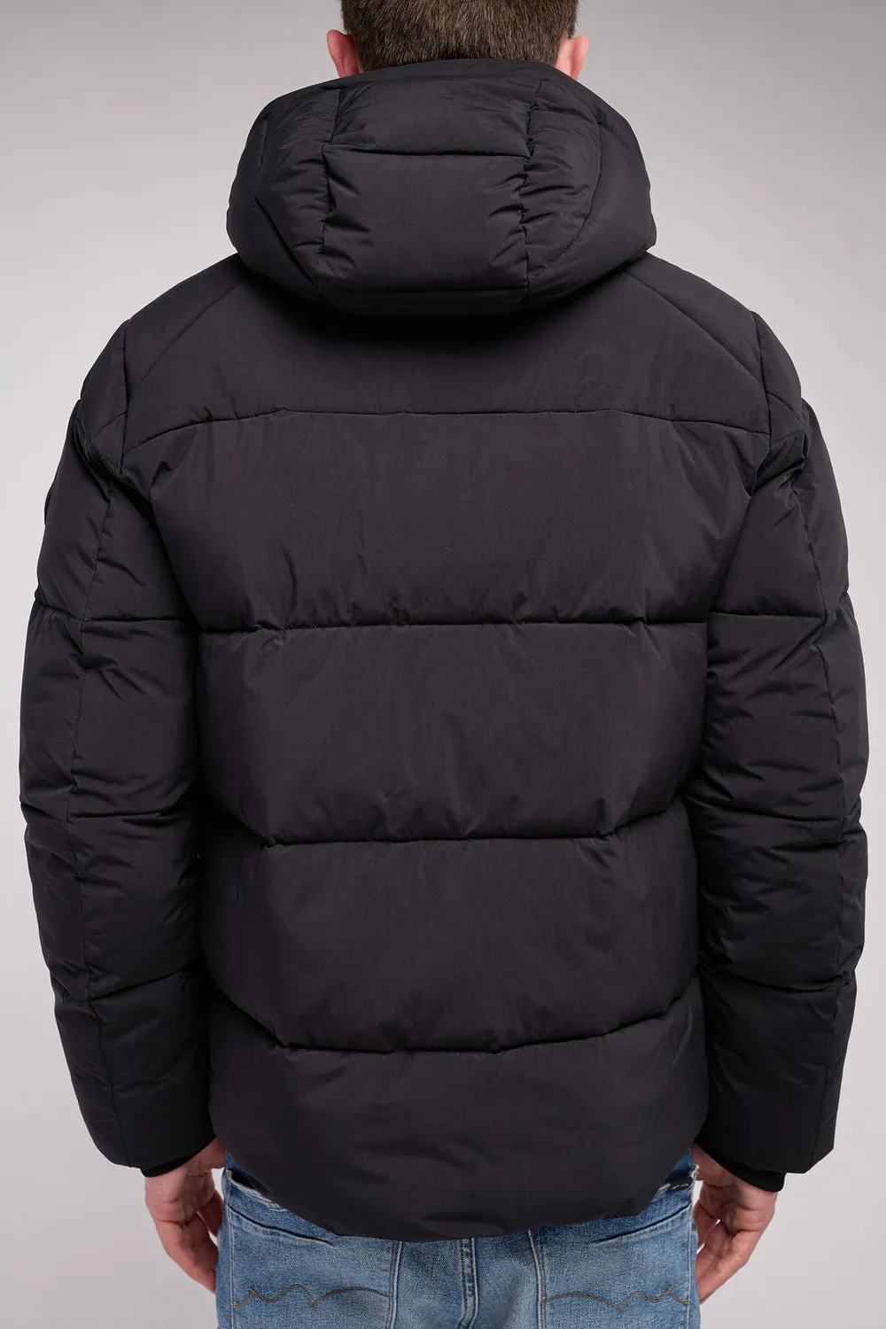 Teddy Smith B-Elwin giubbotto uomo nero cappuccio