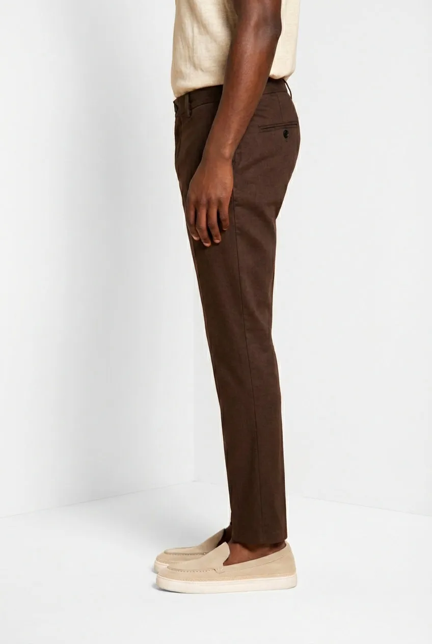Mason’s Milano Jogger Pantalone Chino Uomo Marrone Extra Slim
