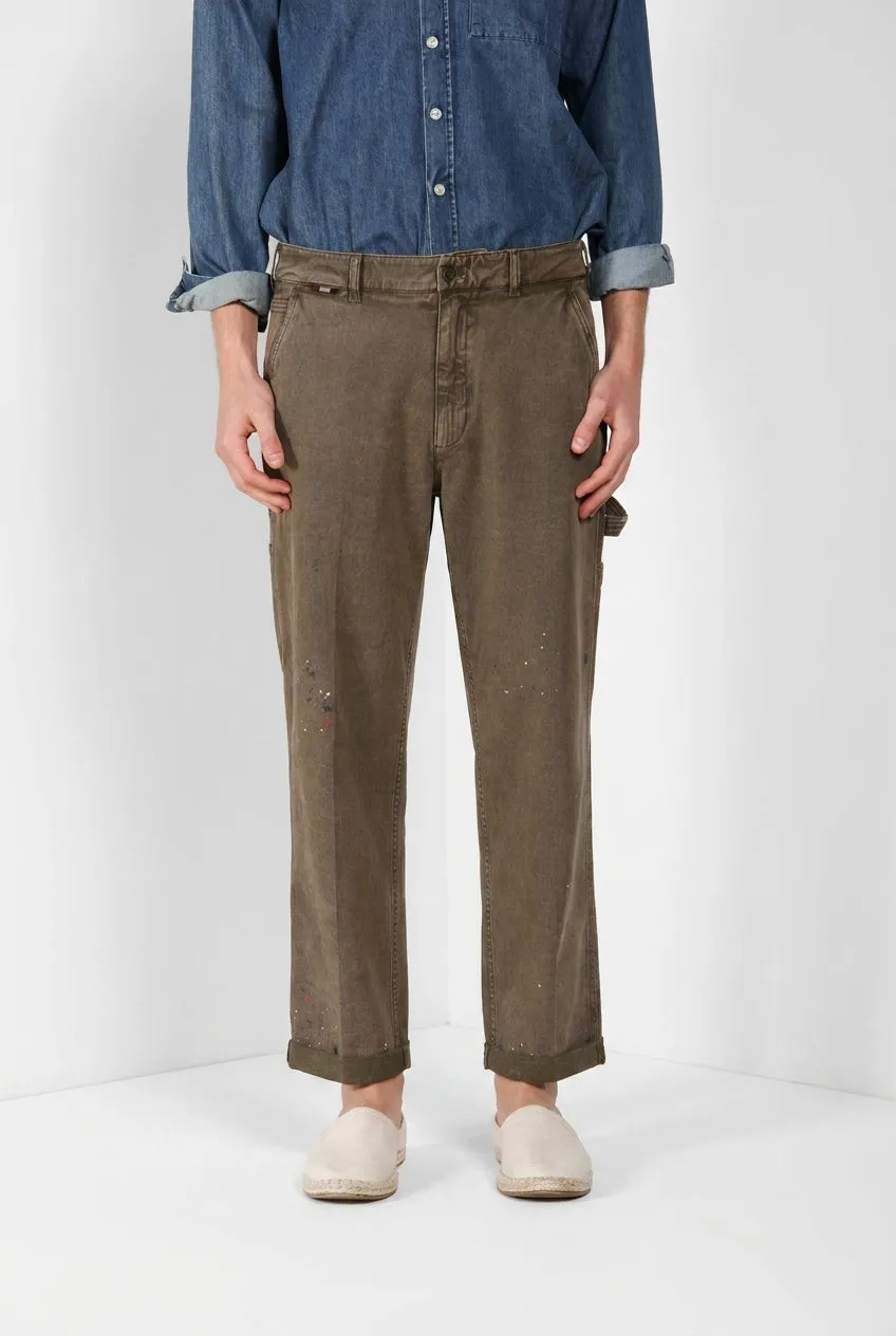 Mason's Dallas M74 pantalone cargo verde relaxed bull