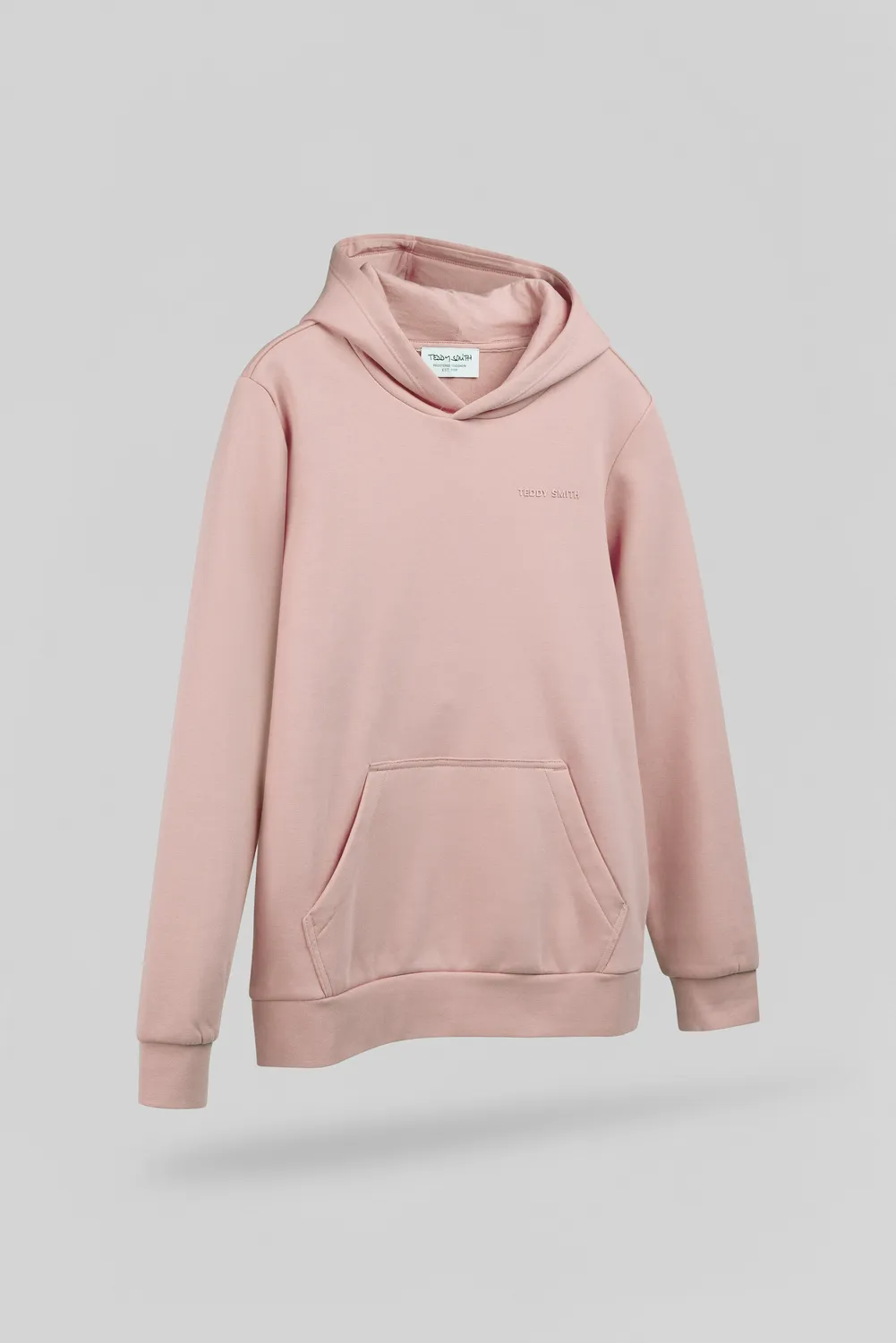 Teddy Smith S-Nark Hoody Jr felpa rosa legno bimbo