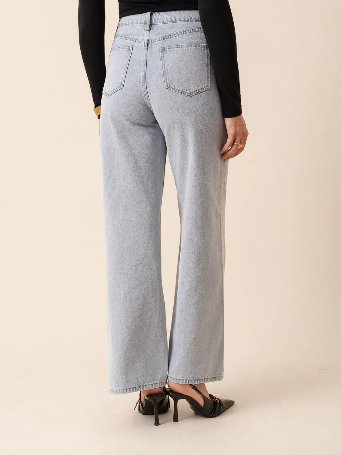 Oraije Celestin jeans wide blu chiaro premium