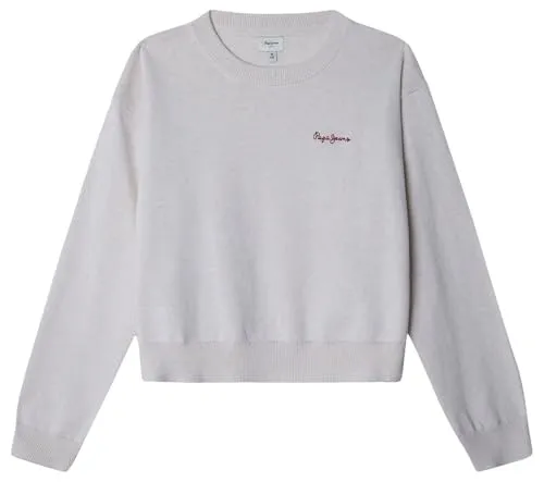 Pepe Jeans Bayla maglione bambina girocollo logo ricamato