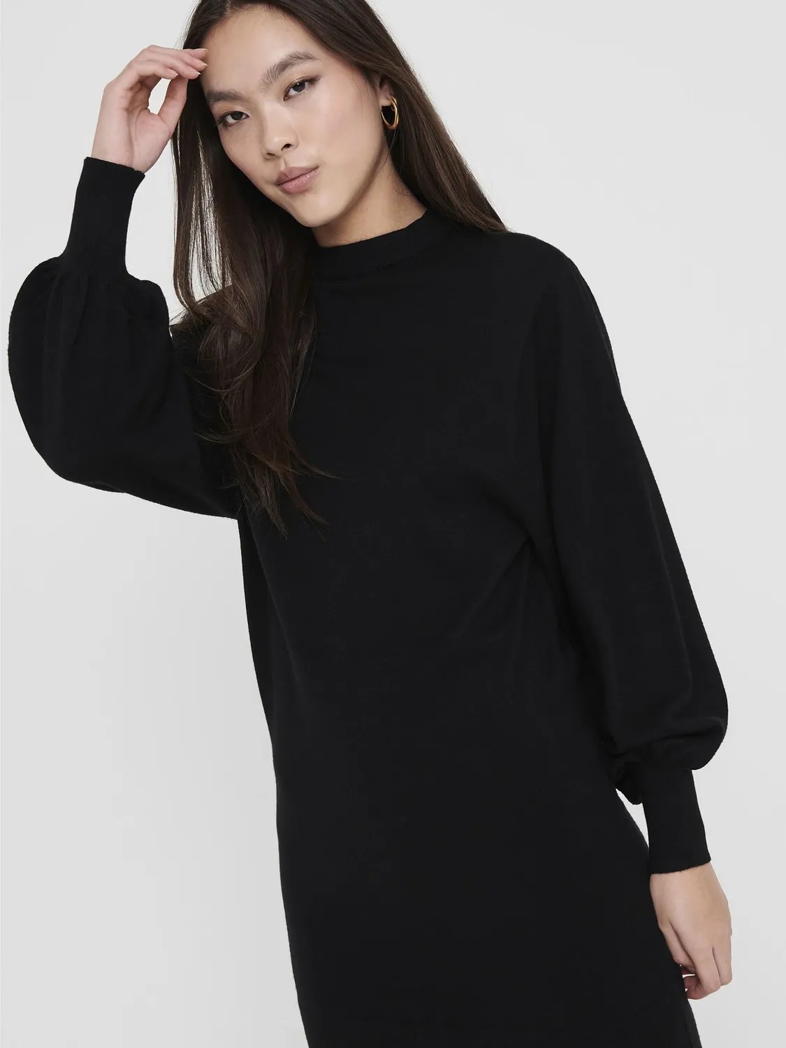 ONLY Onlabelle abito in maglia lungo mélange
