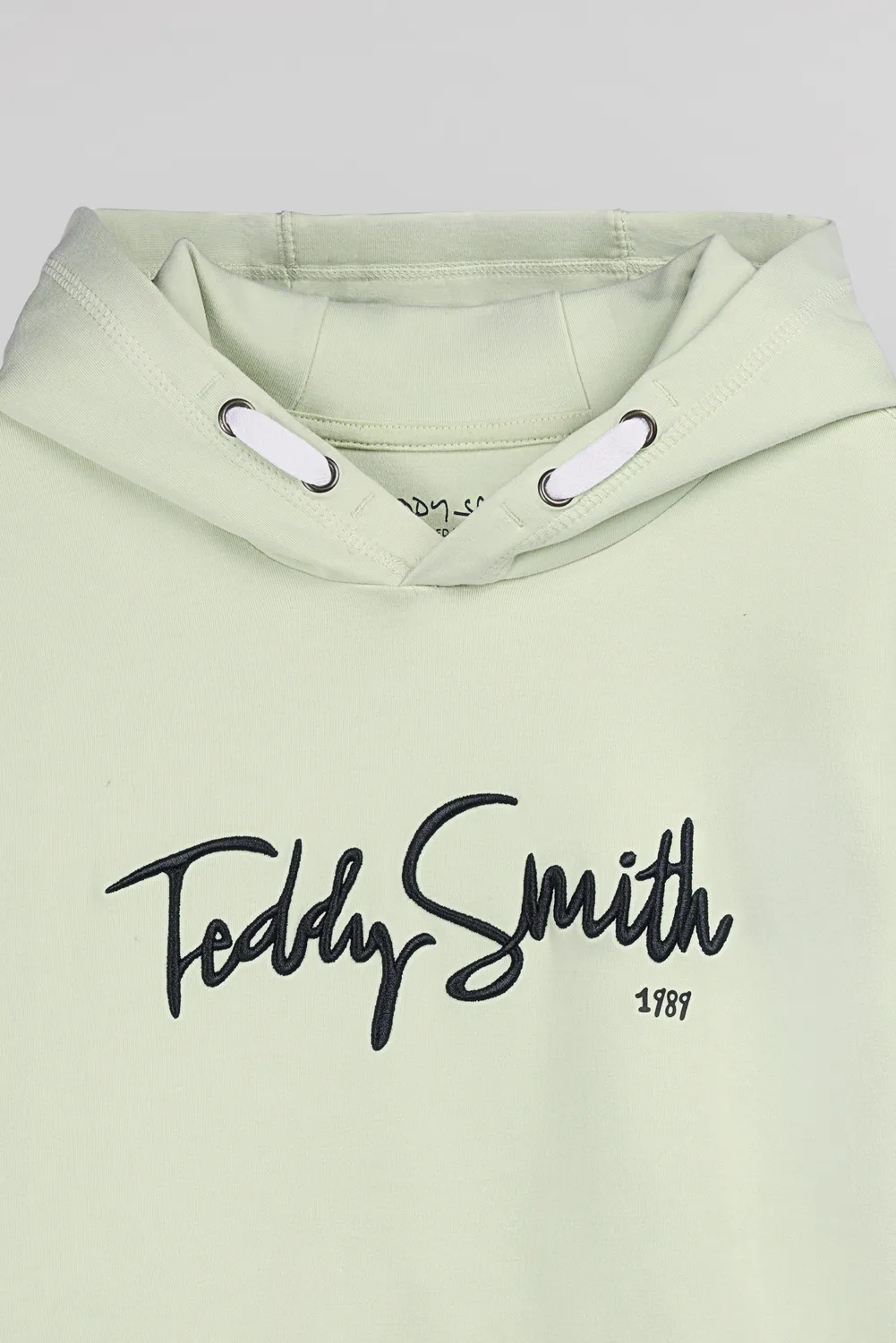 Teddy Smith S-Evry Hoody Jr felpa cappuccio verde ragazzo