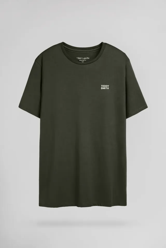 Teddy Smith The Tee 1 MC t-shirt uomo Deep Kaki cotone