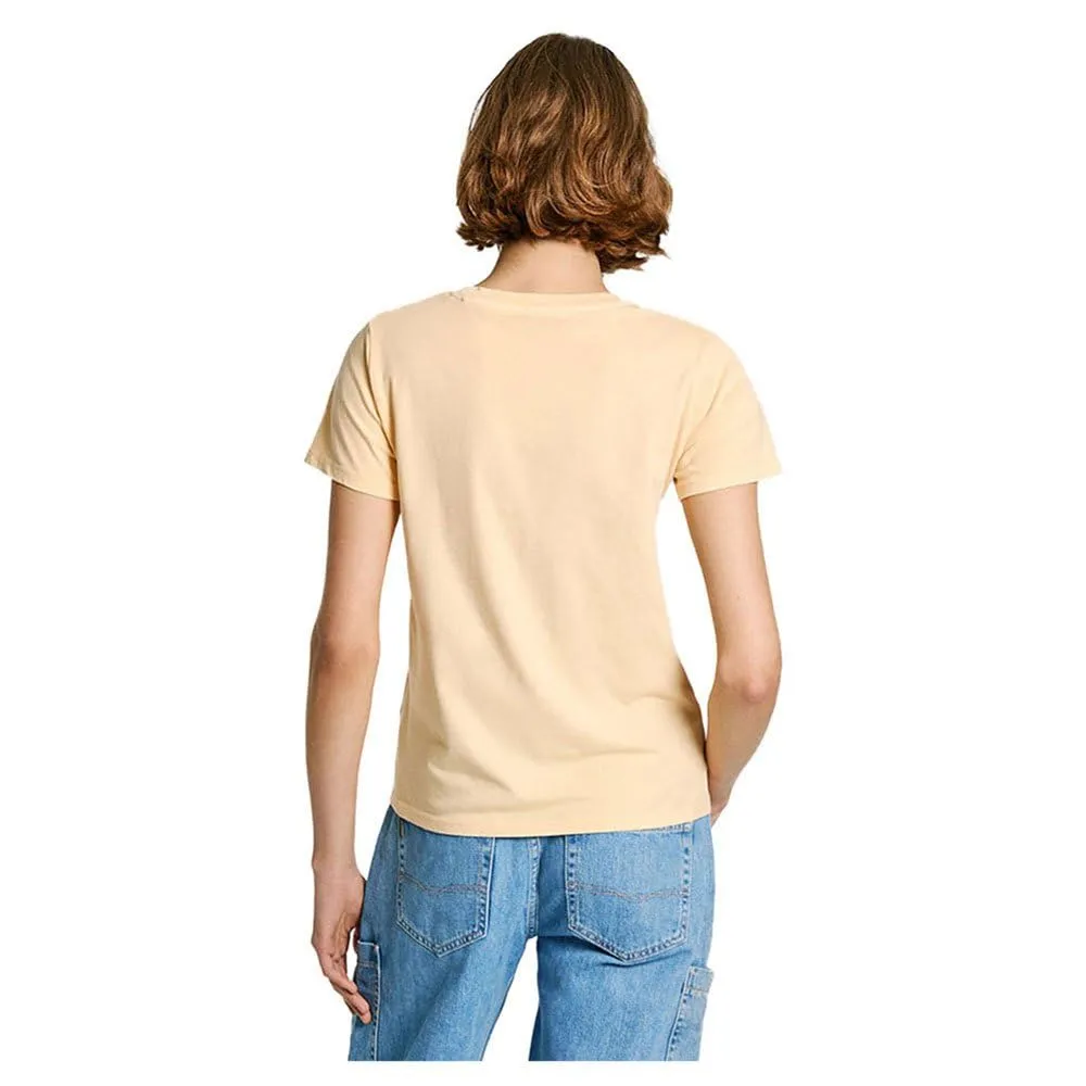 Pepe Jeans Emily T-Shirt Donna Slim Logo Cotone