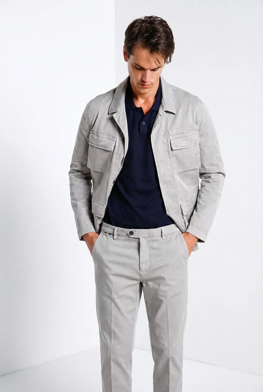 Mason's Flyshirt giubbotto overshirt basalto stretch