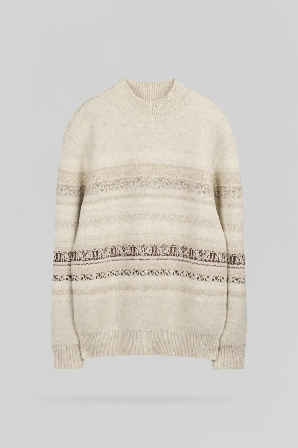 Teddy Smith P-Alex maglione jacquard ivoire uomo