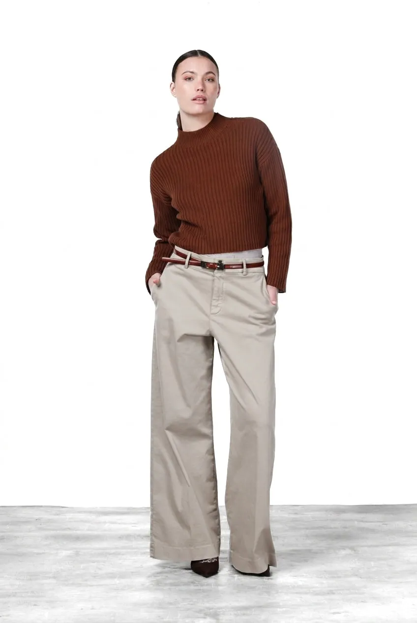 Mason's New York Wide chino donna ghiaccio wide leg