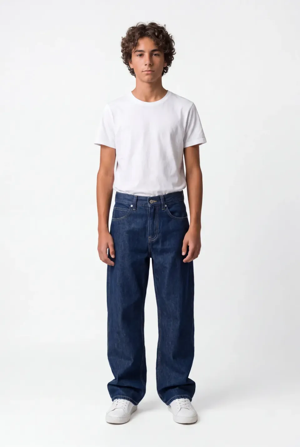 Teddy Smith Memphis Straight Jr jeans ragazzo dark blue cotone