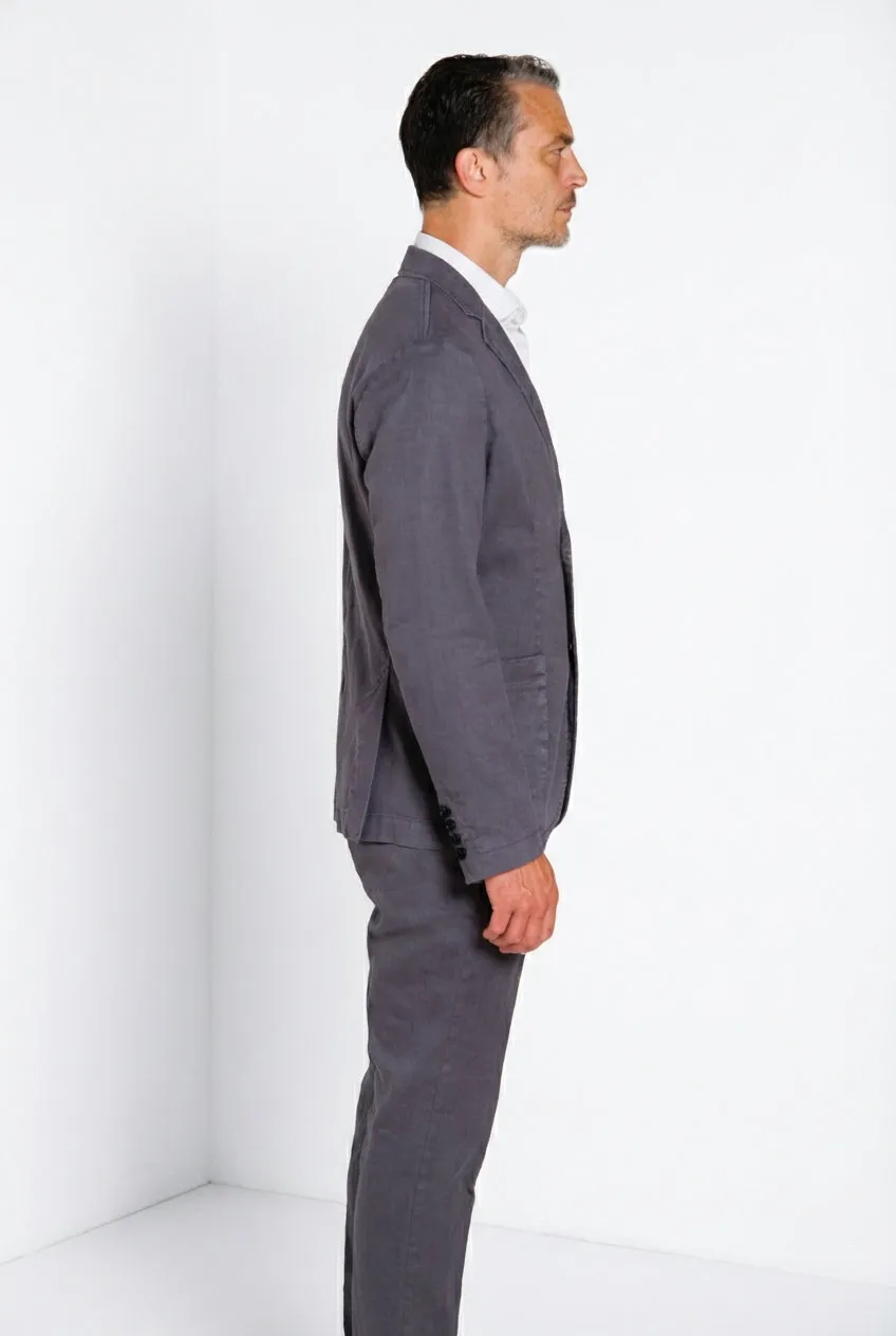 Mason's Da Vinci blazer uomo carta zucchero lino
